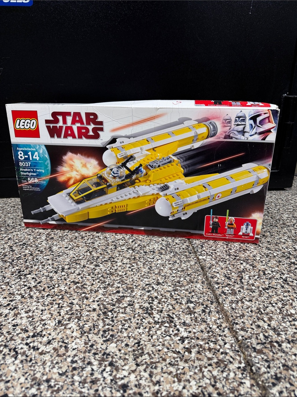 LEGO Star Wars Anakin’s Y-wing Starfighter #8037 with box and instruction manual